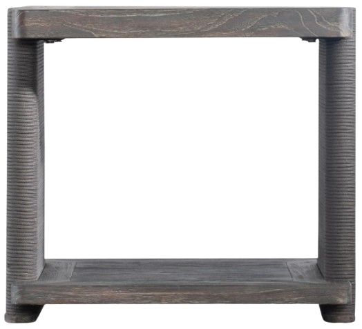 Bernhardt Andros Bernhardt Exteriors Smoked Truffle Wood Outdoor Side Table-2