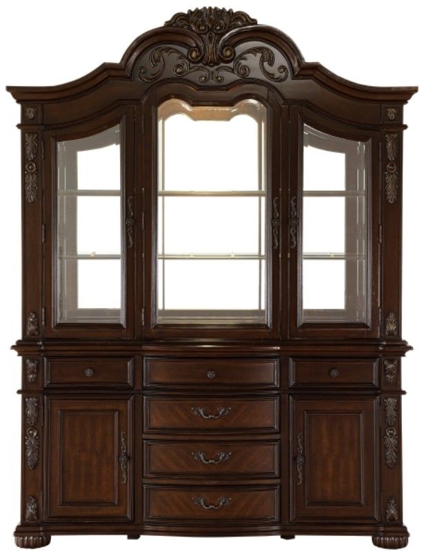 Homelegance® Adelina Cherry Buffet and Hutch-2
