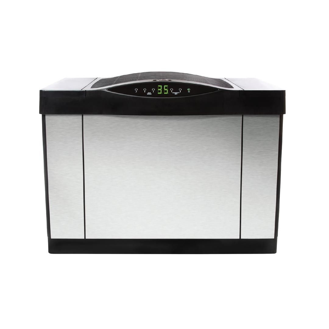 AIRCARE® 27" Brushed Nickel Large Home Console Evaporative Humidifier