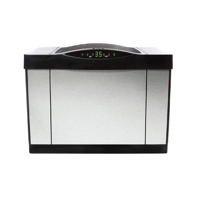 AIRCARE® 27" Brushed Nickel Large Home Console Evaporative Humidifier-0