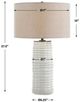 Uttermost® Barat Dark Beige/White Table Lamp-2