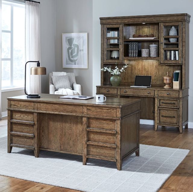 Liberty Furniture Carolina Park 5-Piece Amber Brown Jr Executive Set-1