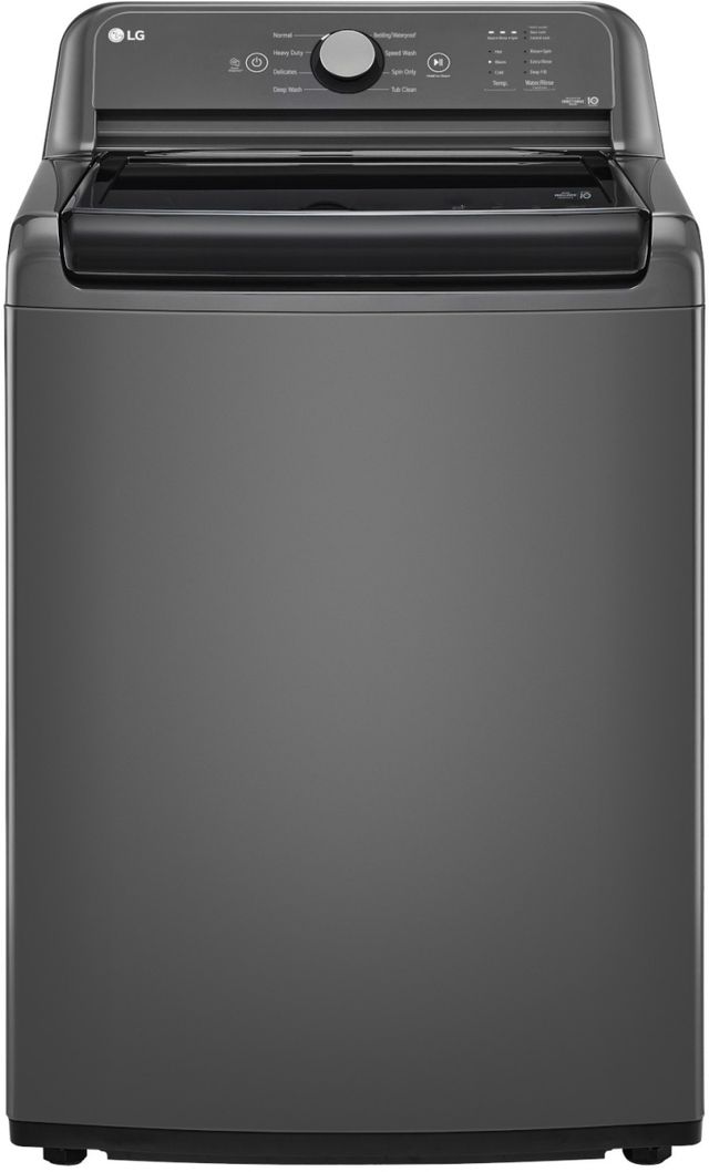 LG Monochrome Gray Top Load Washer & Gas Dryer Laundry Pair-1