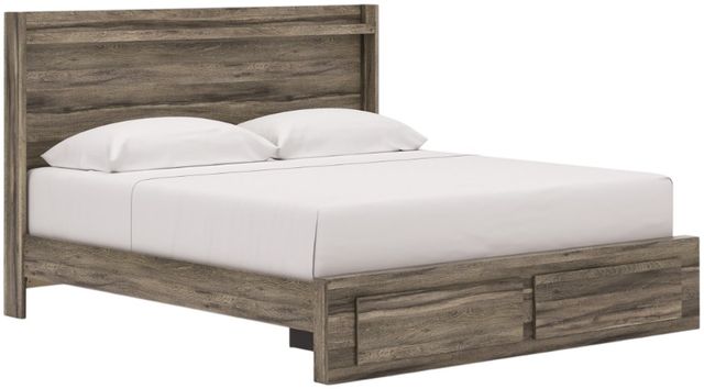 Signature Design by Ashley® Elbrim Brown King Storage Panel Bed-1