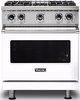 Viking® Professional 5 Series 30" White Pro Style Natural Gas Range-0