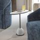 Uttermost® Morro White Side Table with Black Frame-1
