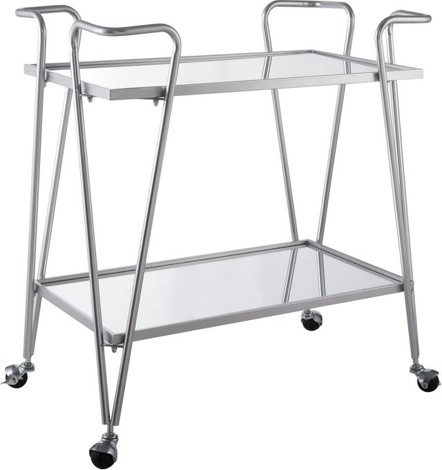 Linon Ellie Silver Bar Cart-0