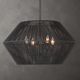 Uttermost® Suva Matte Black 4-Light Rope Pendant-1