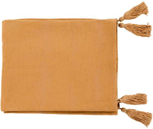 Surya Copacetic Saffron 50"x60" Throw Blanket-0