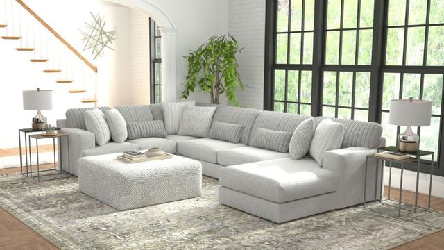 Jackson Furniture Logan 4-Piece Gray Right Side Facing U-Shape Chaise Sectional-7