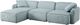 TOV Furniture Travie 4-Piece Sea Blue Modular Sofa-5