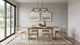 Coaster® Decker 7-Piece Natural Oak/Wheat Dining Table Set-1