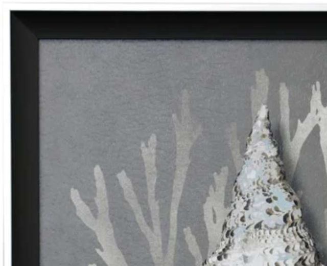 Stylecraft Shell I Black/Gray/Silver Wall Art -1