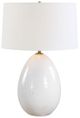Uttermost® Avery White Crackled Glaze Table Lamp-4