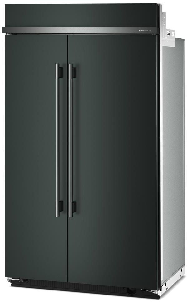 KitchenAid® 48" 30 Cu. Ft. Juniper Built In Side-by-Side Refrigerator with Platinum Interior-2
