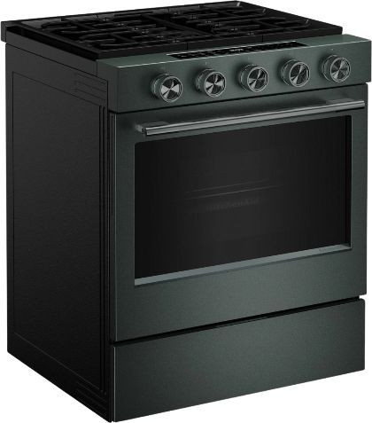 KitchenAid® 30" Juniper Smart Slide-in Gas Range with Convection Cooking Modes and 2-in-1 Burner-3