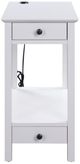 ACME Furniture Byzad White Side Table-1