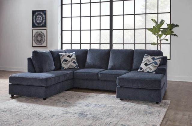 Signature Design by Ashley® Albar Place 2-Piece Cobalt Left-Arm Facing Sectional and Chaise-2