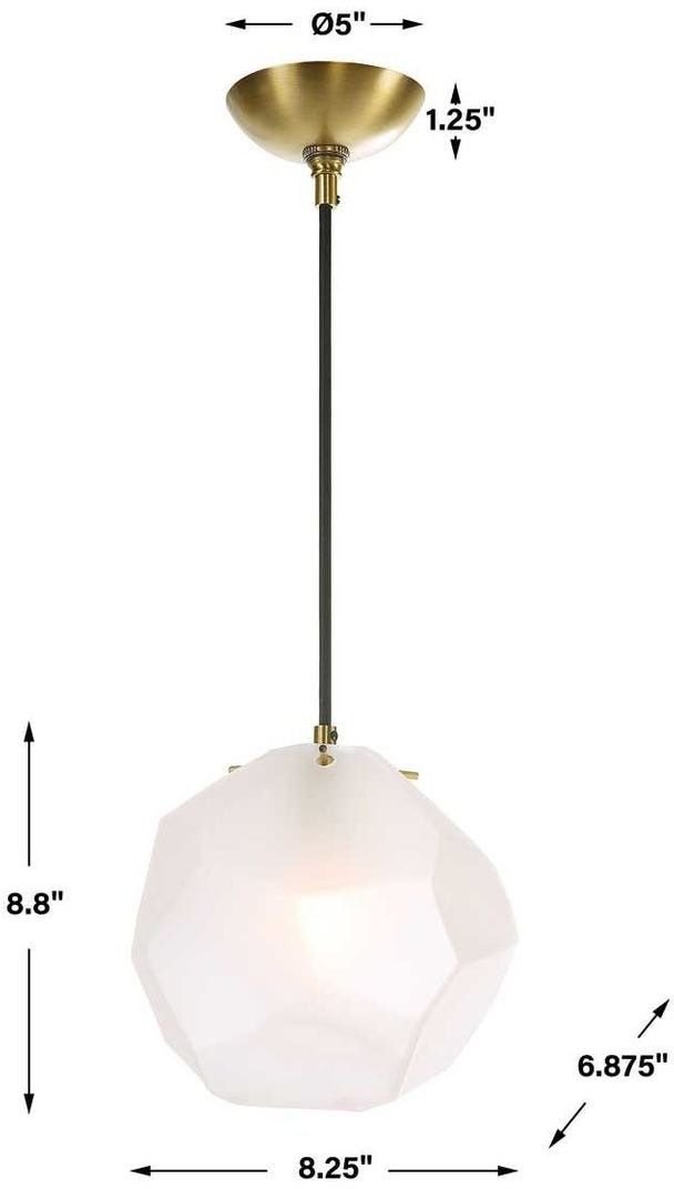 Uttermost® Geodesic Bronze 1-Light Mini Pendant-2