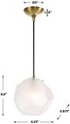 Uttermost® Geodesic Bronze 1-Light Mini Pendant-2