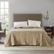 Olliix by True North by Sleep Philosophy Micro Fleece Beige King Blanket-2