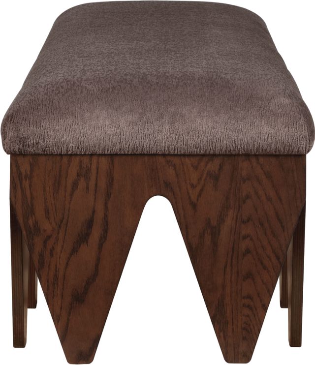 Meridian Furniture Altair Brown/Walnut Fabric Upholstered Bench-2