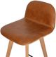 Moe's Home Collection Napoli Leather Tan Bar Stool-1