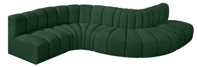 Meridian Furniture Arc 6-Piece Green Sectional-0