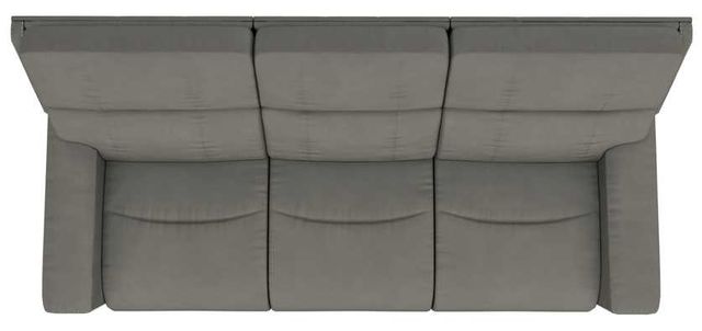 La-Z-Boy® Apollo Blue Grey Leather Manual Reclining Sofa-4