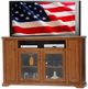 American Heartland Manufacturing Oak 68" Arched Base Deluxe TV Stand-1