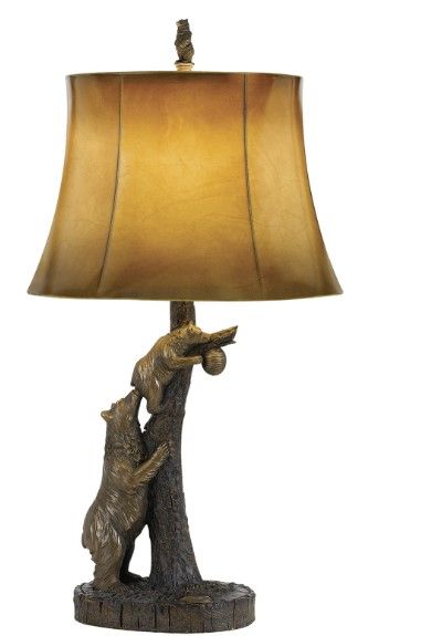 Cal® Lighting & Accessories Bear Antique Bronze Table Lamp-0