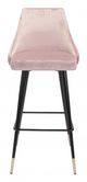 Zuo® Piccolo Pink Bar Chair-1