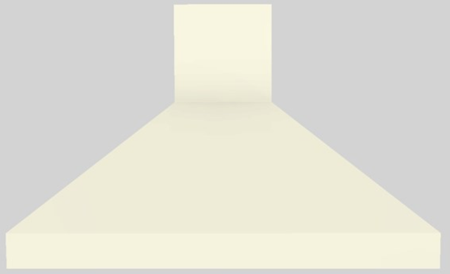 Vent-A-Hood® 48" Biscuit Euro-Style Island Range Hood-0