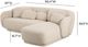TOV Furniture Misty 2-Piece Cream Right-Arm Facing Sectional and Chaise-2