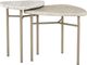 A.R.T. Furniture® Cotiere 2-Piece Terrazzo Stone Bunching End Table with Bronze Legs   -0