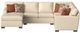 Flexsteel® Customizable Bryant 3-Piece U-Shape Sectional-2