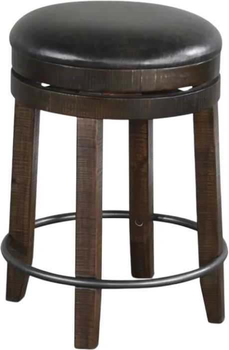 Sunny Designs™ Homestead Tobacco Leaf 24" Swivel Stool-0