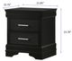 Crown Mark Amalia Black Nightstand-2