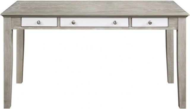 Winners Only® Berkeley Gray Oak/White 60" Writing Desk-0