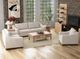 International Furniture Direct Natural Parota Ivory 95" Sofa-1