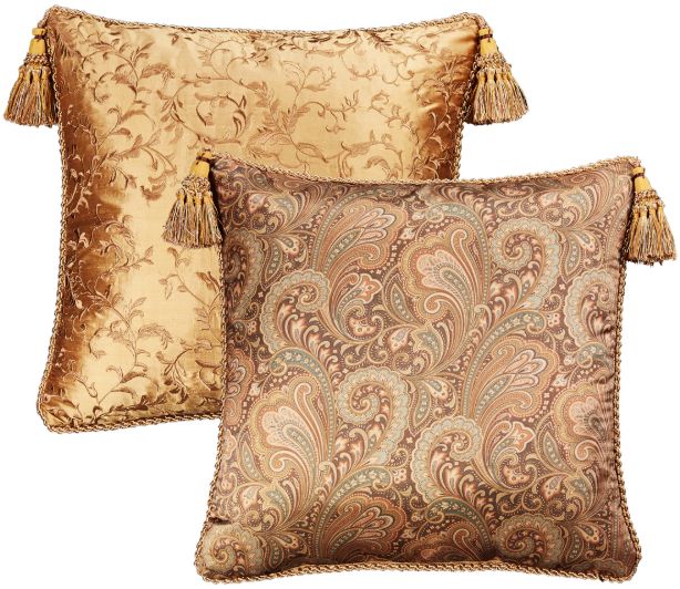 Michael Amini® Elizabeth 12-Piece Aqua Queen Comforter Set-2