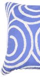 A & B Home Blue/White 18" Throw Pillow-1