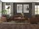 International Furniture Direct Olivo Brown Arm Chair-1