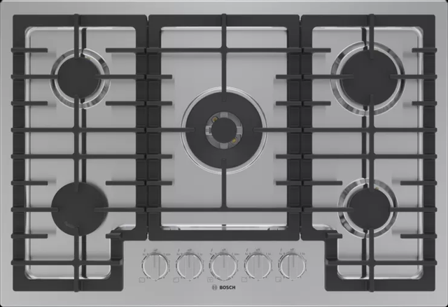 Bosch® 800® Series 30" Stainless Steel Gas Cooktop-0