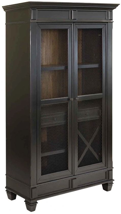 Martin Furniture Hartford Black Dining Display Cabinet-0