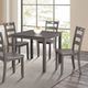 Furniture of America® Lubbock 5-Piece Gray Dining Table Set-1