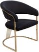 Diamond Sofa® Solstice Black/Polished Gold Dining Chair-2