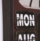 YHD Rusted Red/White Wall Clock-2