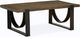Magnussen Home® Bowden Rustic Honey Cocktail Table with Black Metal Base-0