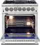 FORNO® Capriasca 30" Stainless Steel Pro Style Dual Fuel Range-2